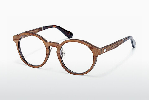 Óculos de design Wood Fellas Reichenstein (10948 zebrano)
