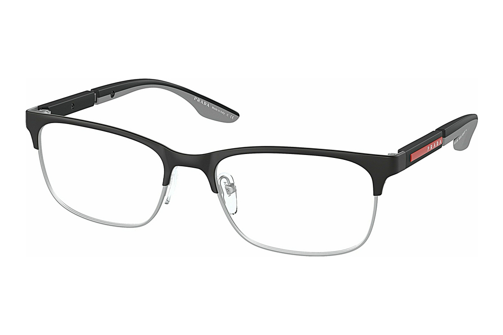 Prada Linea Rossa   PS 52NV 08P1O1 Matte Black/Silver Rubber