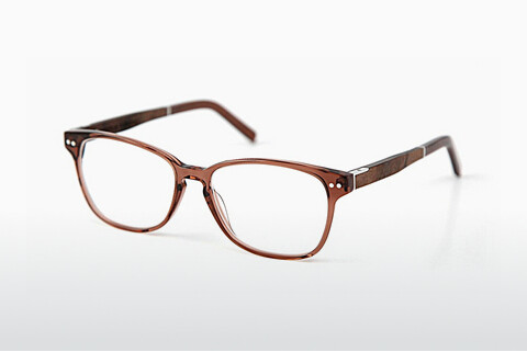 Óculos de design Wood Fellas Sendling Premium (10937 curled/solid brw)