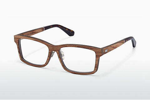 Óculos de design Wood Fellas Haltenberg (10949 zebrano)