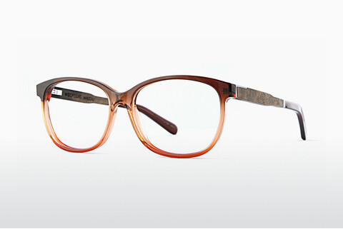 Óculos de design Wood Fellas Marzoll (11014 curled/coffee)