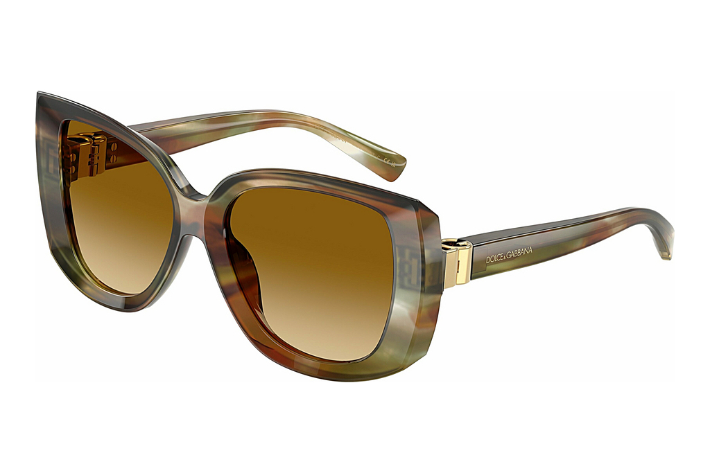 Dolce & Gabbana   DG4495 34462L Light Yellow Gradient Light BrownStriped Ochre