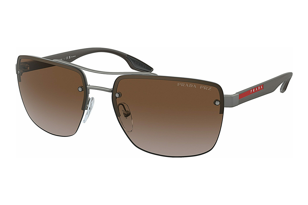 Prada Linea Rossa   PS 60US DG1724 Polar Brown GradientGunmetal Rubber