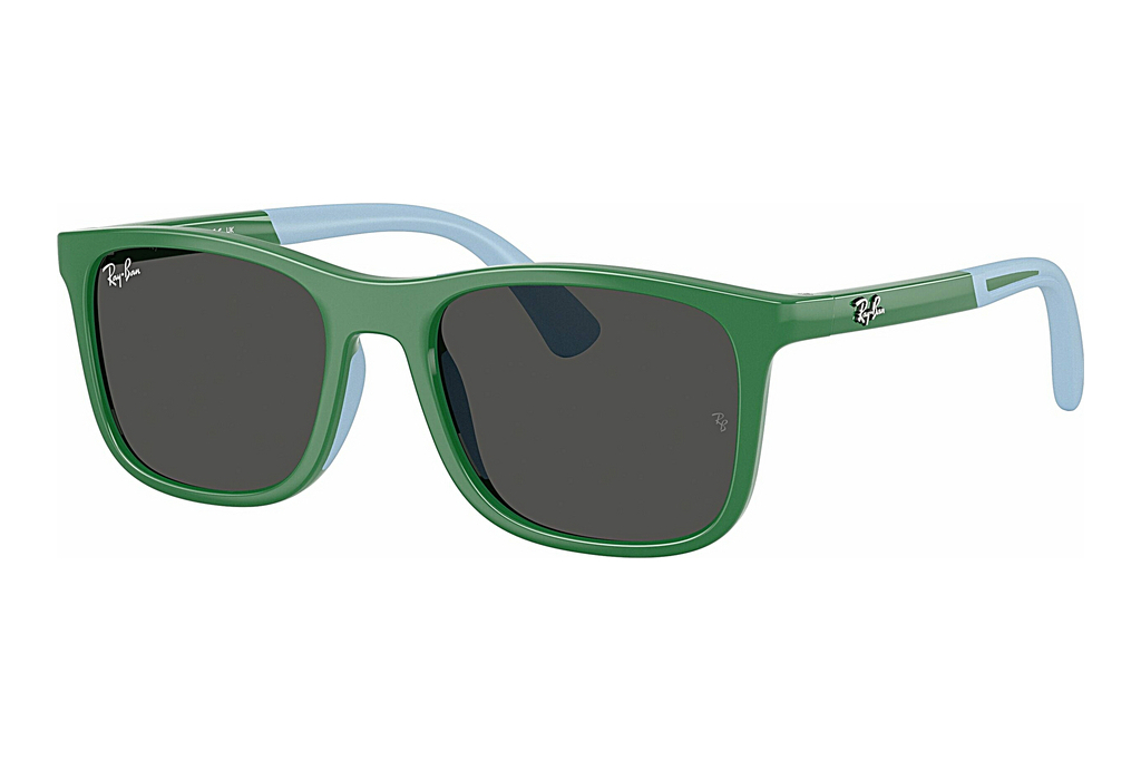 Ray-Ban Kids   RJ9084S 718887 Dark GreyGreen On Rubber Light Blue