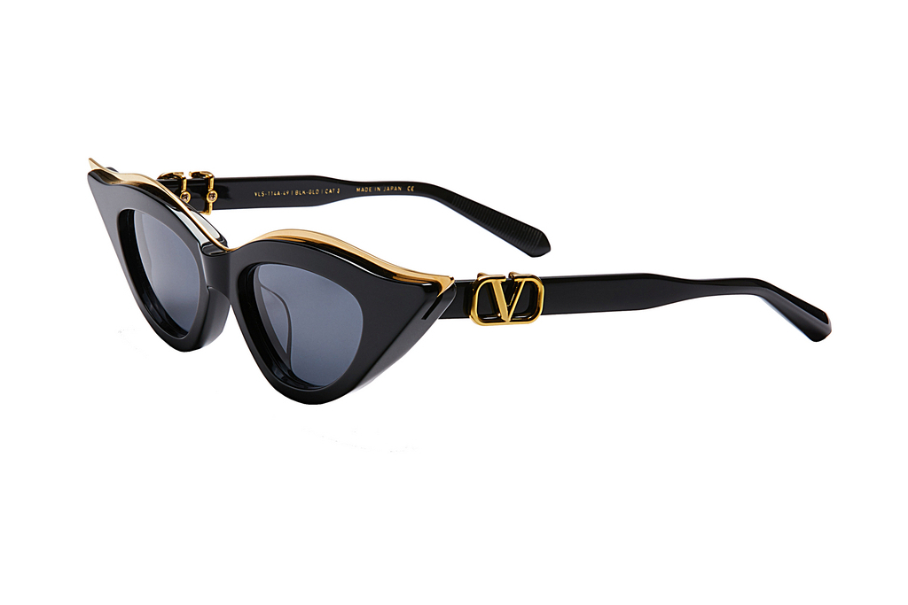 Valentino   VLS-114 A Dark Grey - ARBlack - Yellow Gold w