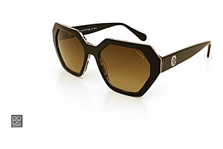 Comma 77227 03 schwarz transparent gemustert | gold matt