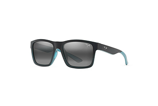 Maui Jim The Flats 897-02 Neutral GreyBlack w/Teal Stripes