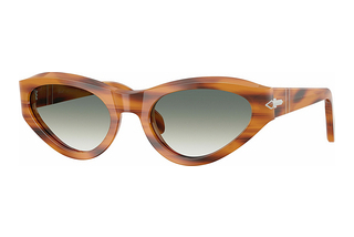 Persol PO0052S 960/3A Clear Gradient GreenStriped Brown