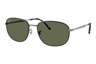 Ray-Ban RB3754 927458 Green PolarMatte Black On Matte Gunmetal