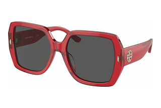 Tory Burch TY7191U 193687 Solid GreyTransparent Red