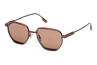 Zegna EZ0256 38E braunMatt Dunkel Bronze