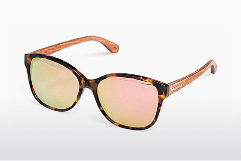 Óculos de marca Wood Fellas Basic Wallerstein (10794 zebrano)